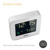 Braun Digital Alarm Clock with Snooze, Negative LCD Display, Quick Set, Crescendo Beep Alarm in White, Model BC09W. view 2