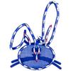 Northlight Lighted Bunny Head Easter Window Decoration - 17" - Blue view 1