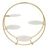American Metalcraft SRG4 Oval 4-Tier Buffet Stand, Gold view 1