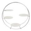 American Metalcraft SRS4 Oval 4-Tier Buffet Stand, Silver view 1