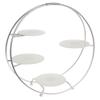 American Metalcraft SRS4 Oval 4-Tier Buffet Stand, Silver view 2