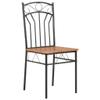 vidaXL Mid-Century Modern Designed Dining Chairs Set - Industrial Style, MDF & Ste... view 3