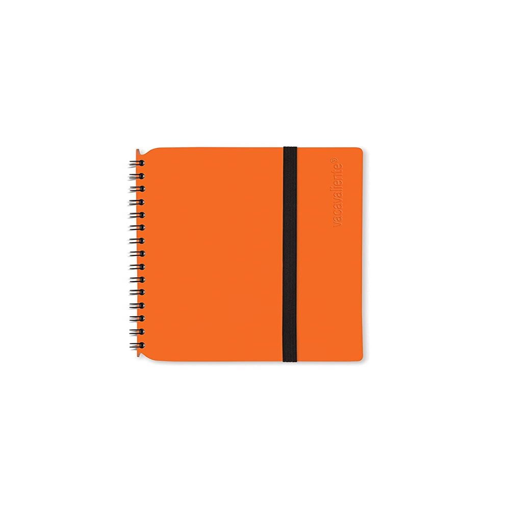 Vacavaliente Orange Leather Notebook