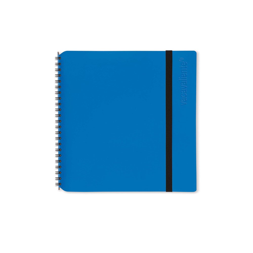 Vacavaliente Leather notebook, blue