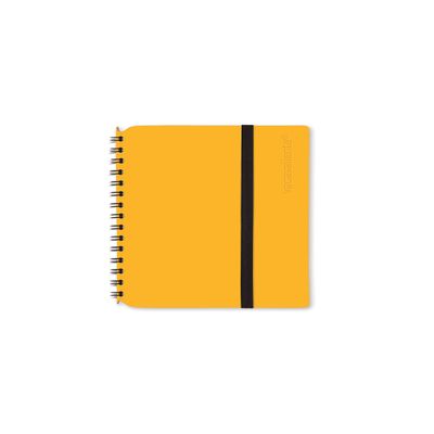 Vacavaliente Leather Notebook, Yellow