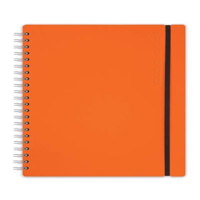 Vacavaliente Recycled Leather Notebook Orange A4