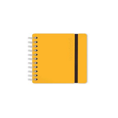 Vacavaliente Recycled Leather Notebook - Yellow - A6