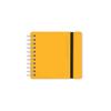 Vacavaliente Recycled Leather Notebook - Yellow - A6 view 1