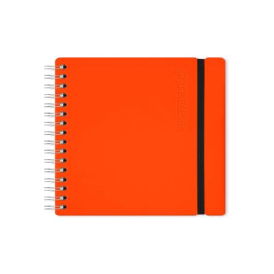 Vacavaliente Recycled Leather Notebook - Orange