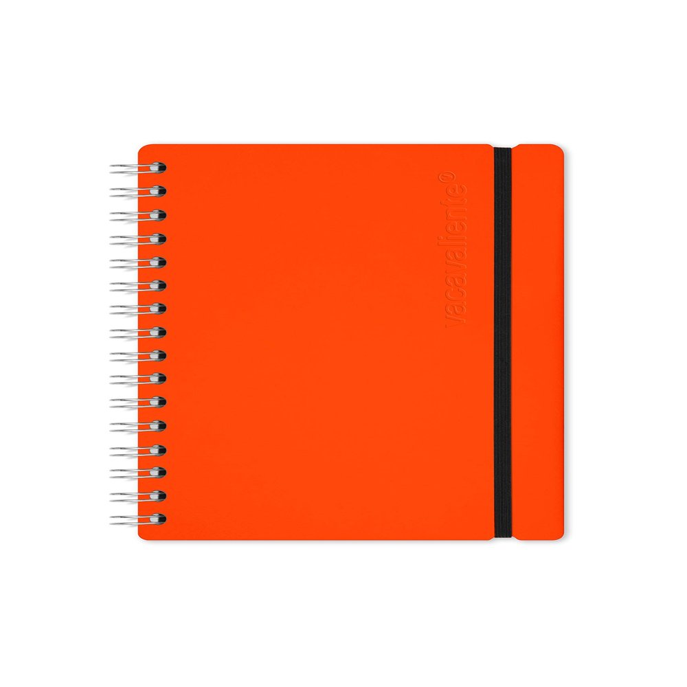 Vacavaliente Recycled Leather Notebook - Orange