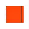 Vacavaliente Recycled Leather Notebook - Orange view 1