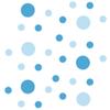 DecalVenue.com Baby Blue/Ice Blue Vinyl Wall Stickers - 2 & 4 inch Circles (150 Decals) view 1