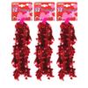 Needzo Heart Tinsel Garland, Valentines and Galentines Day Decorations, 36 Feet Total (Pack of 3) view 1