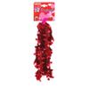 Needzo Heart Tinsel Garland, Valentines and Galentines Day Decorations, 36 Feet Total (Pack of 3) view 2