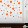 DecalVenue.com Baby Blue/Orange Vinyl Wall Stickers - 2 & 4 inch Circles (300 Decals) view 2