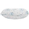 Ambesonne Animal Travel Pillow Neck Rest, Cartoonwith Hand Drawn Hearts and Stars, Memory Foam Traveling Accessory for Airplane and Car, 12", Blue Cinnamon view 2