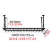 Industrial Wine Racks, Adjustable Metal Hanging Ceiling Bar Wine Glass Rack, Rustic Wall Mounted Bottle Holder Floating Shelves for Home Room Living Room view 2