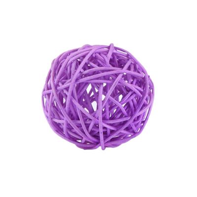 1 Pieces Wicker Rattan Balls Decorative Orbs Vase Fillers for Craft, Party, Wedding Table Decoration, Baby Shower, Aromatherapy Accessories (6 Inch,Lavender)
