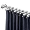 42-72 in. Rustproof Aluminum Double Tension Straight Shower Curtain Rod - Chrome view 1