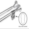 42-72 in. Rustproof Aluminum Double Tension Straight Shower Curtain Rod - Chrome view 2
