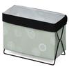 Astro 613-30 Storage Case, Green x Black, Japanese Modern Pattern, Magazine Rack, Luggage Storage, Side Wagon, Foldable, Trash Can view 1