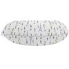 Ambesonne Eiffel Travel Pillow Neck Rest, Pattern with Lavender Flowers Eiffel Tower Rustic Spring Inspired Botany, Memory Foam Traveling Accessory for Airplane and Car, 12", Lavender White view 2