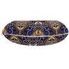 Ambesonne Asian Travel Pillow Neck Rest, Oriental Antique Pattern Foliage Inspirations Geometrical Design, Memory Foam Traveling Accessory for Airplane and Car, 12", Purple Yellow view 2