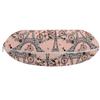 Ambesonne Eiffel Travel Pillow Neck Rest, Retro Bicycles Coffee Heart Balloons French Landmark Swirls, Memory Foam Traveling Accessory for Airplane and Car, 12", Salmon White view 2