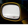 2006-13 Corvette Z06 Brushed Standard Side View Mirror Surrounds with Logo Pair view 1