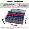 AARAINBOW Underwear Socks Ties Storage Organizer with Lids Foldable Closet Drawer Organizer 30 Cells, Fabric Wardrobe Divider Storage Box for Scarves and Lingerie (30 Cell, Gray) view 2