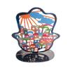 Yair Emanuel Standing Hamsa - Colorful Laser Cut Jerusalem Design Stand Alone Hamsa (Large) | SHL-3 view 4