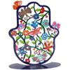 Yair Emanuel Standing Hamsa - Colorful Laser Cut Butterflies and Flowers Design Stand Alone Hamsa (Large) view 1