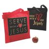 Fun Express SERVE WITH A HEART LIKE JESUS TOTE BAGS - Apparel Accessories - 12 Pieces view 1