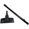 Cen-Tec Systems 95072 12" Combination Hard Floor and Carpet Vacuum Nozzle with Button Locking Telescopic Chrome Wand, Black view 1