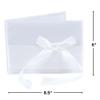 Fun Express Ribbon Trim Wedding Guest Book Elegant Home Decor for Weddings Receptions and Special Events Classic Design with Decorative Ribbon Perfect for Guest Signatures 1 Piece view 2
