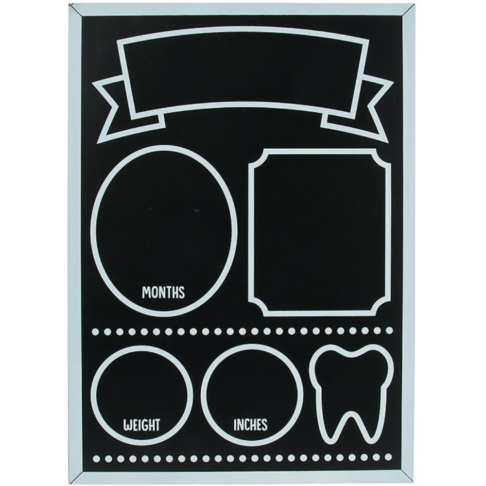 Baby Milestone Chalkboard Sign, 1 Piece