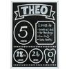 Baby Milestone Chalkboard Sign, 1 Piece view 3