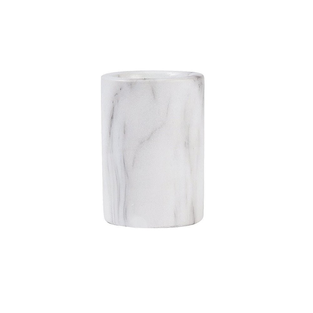 Fun Express Faux Marble Candle Pillars - Elegant Home Dcor for Modern Interiors Living Rooms Bedrooms & Special Occasions - Perfect for Stylish Centerpieces and Decorative Accent Pillars - 3 Pieces