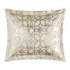 Chic Home Shefield Geometric Gold Tone Metallic Lattice Pattern Print Bedding-Decorative Pillows Shams Included, Twin, Beige view 3