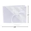 Fun Express Bow Buckle Wedding Guest Book & Pen Set - Elegant Wedding Decor for Guest Signatures Bridal Showers Receptions & Special Occasions - Perfect for Elegant Celebrations - 2 Pieces view 2