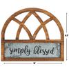 Fun Express Simply Blessed Wall Sign - Inspirational Wooden Home Decor with Elegant Design - Perfect for Living Rooms Entryways Bedrooms and Offices - Adds a Warm Inviting Touch to Any Space - 1 Piece view 3