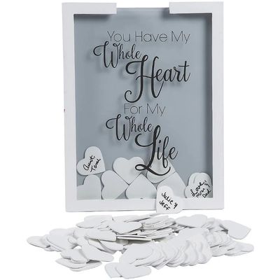 Heart Drop Wedding Guest Book - Home Decor - 1 Piece