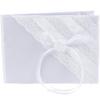 Fun Express White Lace Wedding Guest Book Elegant Home Decor Beautiful Intricate Lace Design Perfect for Capturing Wedding Memories Ideal for Receptions Special Occasions Celebrations 1 Piece view 1