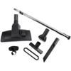 Cen-Tec Systems 95083 12" Combination Hard Floor and Carpet Vacuum Nozzle and Attachments with Universal Friction Telescopic Chrome Wand, Black view 1