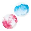 Fun Express Pink & Blue Watercolor Paper Dessert Plates - 7" Inch Round Disposable Paper Plates - Party Decorations Tableware Perfect for Birthday Wedding & Baby Showers - Party Supplies - 8 Pieces view 1