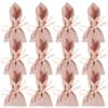 Fun Express PINK FABRIC FAVOR BAG 12PC - Party Supplies - 12 Pieces view 1