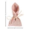 Fun Express PINK FABRIC FAVOR BAG 12PC - Party Supplies - 12 Pieces view 2
