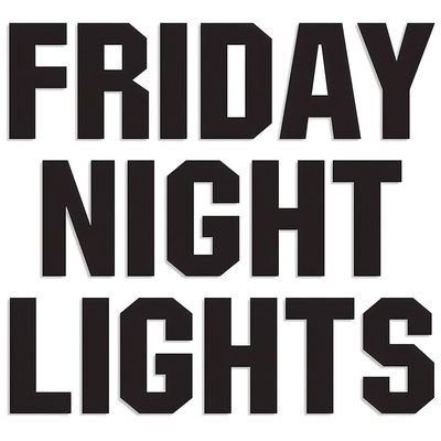 FRIDAY NIGHT LIGHTS CHEER SIGNS - Party Decor - 17 Pieces