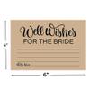 Fun Express Well Wishes for The Bride Stationery Set of Elegant Wedding Guest Cards Perfect Thoughtful Messages & Signatures Ideal for Bridal Showers Weddings or Special Occasions 4" x 6" 24 Pieces view 2
