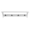 Coventry 36 in. W Wall Mounted Coat Hooks With Storage Shelf, 4 Doubled Hooks Plus 36 in. L Shelf, Easy Assembly No Power Tools, Entryway, Mudroom, Laundry Room, Traditional Modern Decor view 1